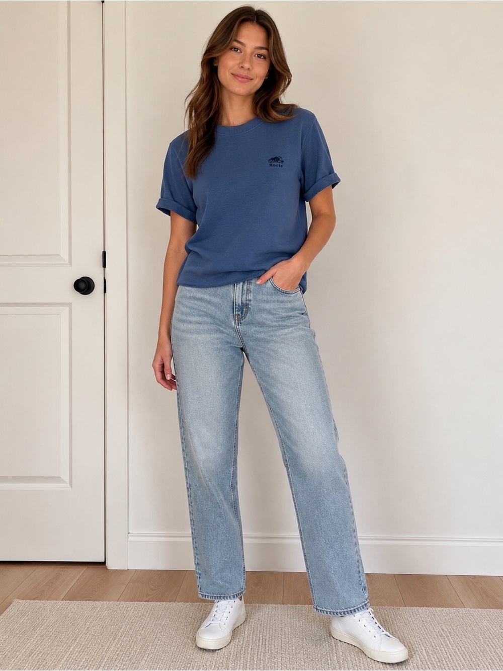 Roots Women's Blue T-Shirt